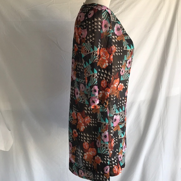 Poem by Oliver Bonas sheer floral top UK 12 US 8 - Picture 5 of 8